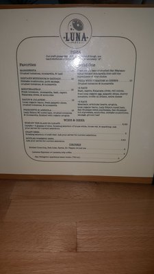 Menu photo 4 Luna Pizza Cafe Greenville, NC Menu photo 4 Luna Pizza Cafe Greenville, NC
