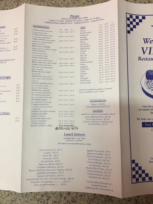 Menu photo 6 Vinny's Restaurant & Pizzeria Naugatuck, CT
