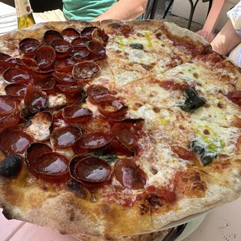 Bettina - 1/2 Pepperoni and 1/2 Margarita Pizza - Pizza Near Me - Santa Barbara, California Bettina - 1/2 Pepperoni and 1/2 Margarita Pizza - Pizza Near Me - Santa Barbara, California