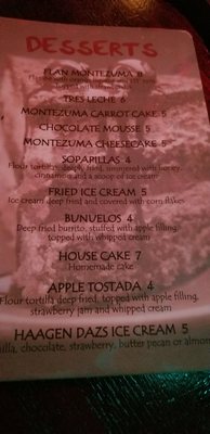 Menu photo 6 Montezuma Mexican Restaurant Bronx, NY Menu photo 6 Montezuma Mexican Restaurant Bronx, NY