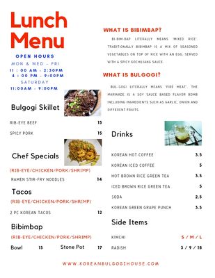 Menu photo 5 Korean Bulgogi House Chambersburg, PA