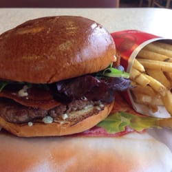 Wendy's - Bacon and blue cheese on brioche combo.
