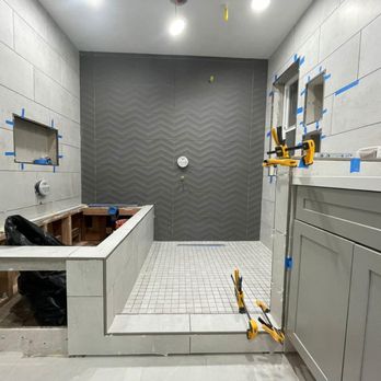 BH Construction & Development - Mid-project on Master Bath - General Contractors Near Me - Sunnyvale, California