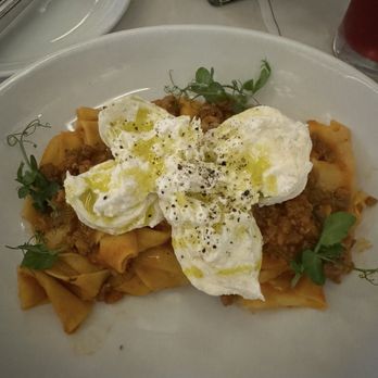 Opaline Bar - Papardelle pasta bolognese with burrata - Brasseries Near Me - Washington, DC, District of Columbia