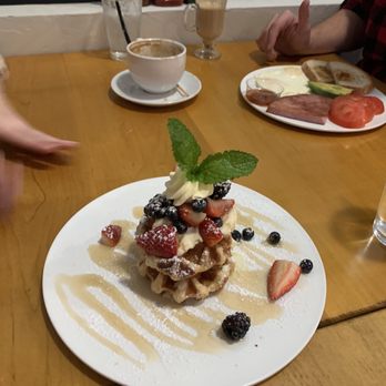 Press & Plow - Belgian waffle - Coffee & Tea Near Me - Norman, Oklahoma Press & Plow - Belgian waffle - Coffee & Tea Near Me - Norman, Oklahoma