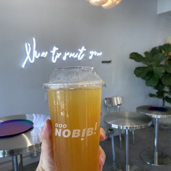Nobibi Ice Cream & Tea - Peach Jasmine - Bubble Tea Near Me - Chino Hills, California