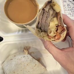 Tri Tip Wrap; up top is Carrot/ ginger soup. Yum! Tri Tip Wrap; up top is Carrot/ ginger soup. Yum!