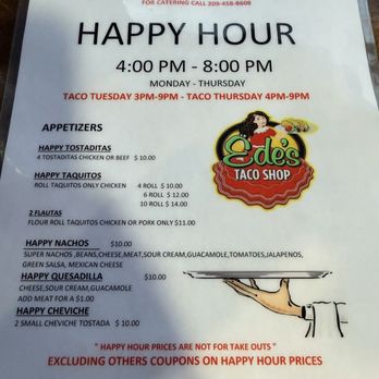 Ede's Taco Shop - Happy Hour Menu - Tacos Near Me - Ripon, California Ede's Taco Shop - Happy Hour Menu - Tacos Near Me - Ripon, California