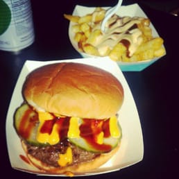 Spicy Karai Burger and Jazz Fries! Spicy Karai Burger and Jazz Fries!
