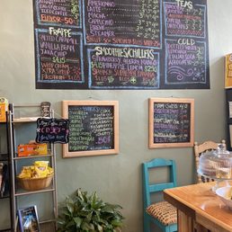 menus on the wall