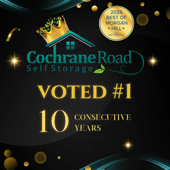 Cochrane Road Self Storage - The Team at Cochrane Storage received their 10th win in The Morgan Hill Times Best of Morgan Hill 2026! - Self Storage Near Me - Morgan Hill, California Cochrane Road Self Storage - The Team at Cochrane Storage received their 10th win in The Morgan Hill Times Best of Morgan Hill 2026! - Self Storage Near Me - Morgan Hill, California