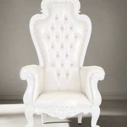 Dreams Party Rentals - WHITE THRONE CHAIR