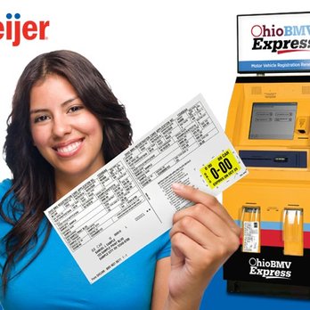 Meijer - Skip the lines and use the Ohio BMV Express self-service kiosk for easy, fast and convenient renewal while you shop at Meijer. - Department Stores Near Me - Dublin, Ohio