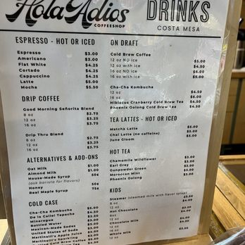 Hola Adios Coffeeshop - Coffee & Tea Near Me - Costa Mesa, California
