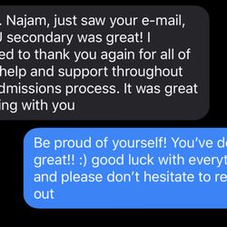 DrAcceptance - Another satisfied student!