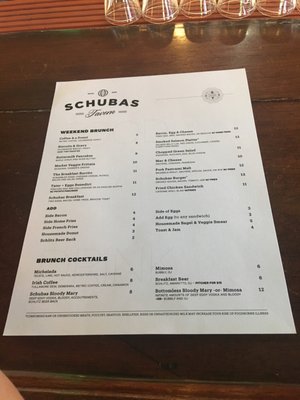 Menu photo 3 Schubas Tavern Chicago, IL