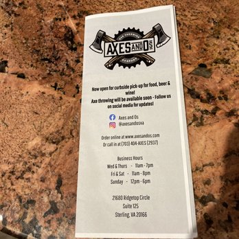 Axes and O's - Venues & Event Spaces Near Me - Sterling, Virginia Axes and O's - Venues & Event Spaces Near Me - Sterling, Virginia