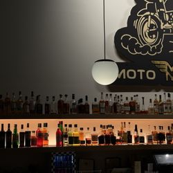 Moto Moda - Bar is fully stocked.