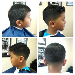 Grand Barbers - Classic kids haircut with a taper on sides and back