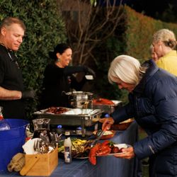 Clambake Catering - Serving table
