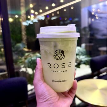 Rose Tea Lounge - Coconut Matcha - Bubble Tea Near Me - San Jose, California Rose Tea Lounge - Coconut Matcha - Bubble Tea Near Me - San Jose, California
