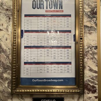 Barrymore Theatre - "Our Town" calendar of performances - Performing Arts Near Me - New York, New York