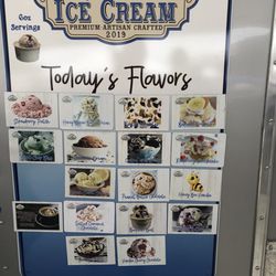 Winks Ice Cream - Menu (Truck setup at the penny lane at the park event)