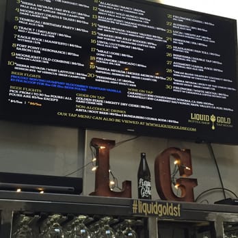Liquid Gold - Beer board on 6/3. You can also go online for their beer board. - Beer Bar Near Me - San Francisco, California
