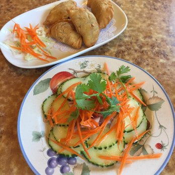 Thai Charlie's Restaurant - Curry puffs and cucumber salad appetizers - Thai Near Me - Port Orchard, Washington Thai Charlie's Restaurant - Curry puffs and cucumber salad appetizers - Thai Near Me - Port Orchard, Washington