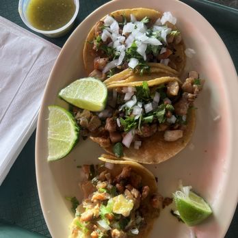 Dos Hermanas Mexican Food Restaurant - Less than $8 for 3 grilled chicken tacos. Homemade tortillas. Delicious! - Mexican Near Me - Riverside, California