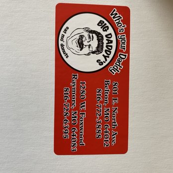 Big Daddy's Donuts - Card on box - Donuts Near Me - Raymore, Missouri