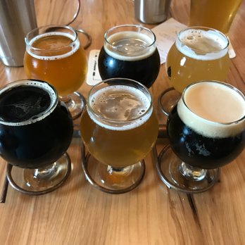 Goshen Brewing Company - My flight of 6 beers. - Breweries Near Me - Goshen, Indiana