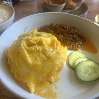 Tanzie's - Nam Prik Ong Lava Eggs, may not look like much but so delicious - Salad Near Me - Berkeley, California