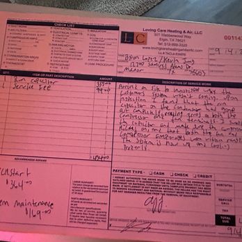 Loving Care Heating and Air - Proof they ripped me off - Heating & Air Conditioning/HVAC Near Me Loving Care Heating and Air - Proof they ripped me off - Heating & Air Conditioning/HVAC Near Me