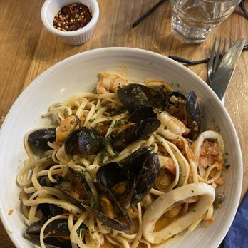Hooked Seafood Restaurant - Seafood pasta in red sauce - Seafood Near Me - Galway, G