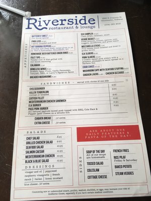 Menu photo 3 The Riverside Monticello, IN