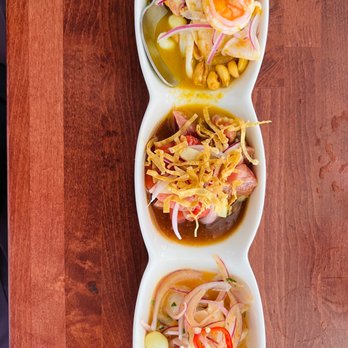 Pisco Bar - Ceviche sampler - Peruvian Near Me - Saratoga, California Pisco Bar - Ceviche sampler - Peruvian Near Me - Saratoga, California