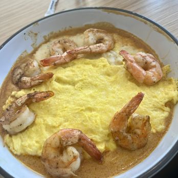Dish Society - Shrimp & Grits with Egg - Southern Near Me - Austin, Texas Dish Society - Shrimp & Grits with Egg - Southern Near Me - Austin, Texas