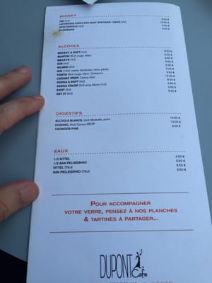 Menu photo 1 Dupont Café Paris, 75