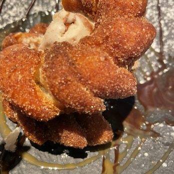 Calaveras Cantina - Churros doughnut with cinnamon ice cream - Bars Near Me - Boca Raton, Florida Calaveras Cantina - Churros doughnut with cinnamon ice cream - Bars Near Me - Boca Raton, Florida