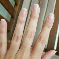 L A Nails - Thanks for nothing LA Nails. Pretty sure I can clear coat at home.
