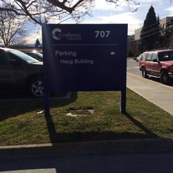 Confluence Health - A. Donald Haug Bldg. - Entrance sign