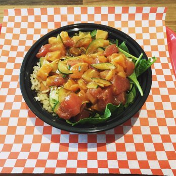 Uroko Poke - Half and half large bowl! - Poke Near Me - Cypress, California Uroko Poke - Half and half large bowl! - Poke Near Me - Cypress, California