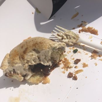 Bibble & Sip - Inside of the brown sugar boba cream puff - Coffee & Tea Near Me - New York, New York