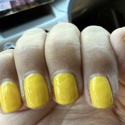 Uneven polish Uneven polish