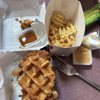Chick-fil-A - The chicken and waffle meal with waffle fries and a drink. - Fast Food Near Me - Louisville, Kentucky Chick-fil-A - The chicken and waffle meal with waffle fries and a drink. - Fast Food Near Me - Louisville, Kentucky