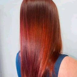 Angela's Hair Salon - Beautiful red