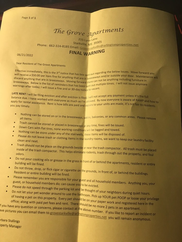 THE GROVE APARTMENTS Updated September 2024 205 Lynn Ln, Starkville, Mississippi