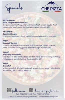 Menu photo 3 Che Pizza Metuchen, NJ Menu photo 3 Che Pizza Metuchen, NJ