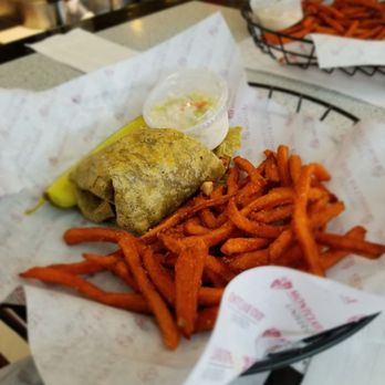 Red Hawk Diner - The remaining half of my Greek wrap...I ate the other before I remembered to take a photo - Diners Near Me